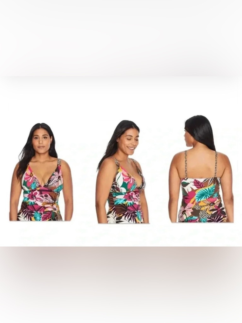 BLEU ROD BEATTIE Run Wild Tankini Top